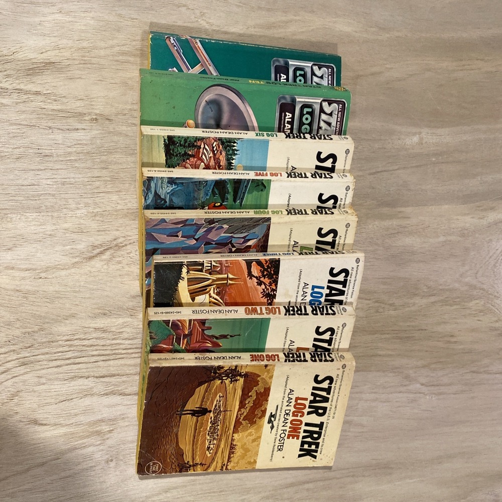 Lot 8 STAR‎ TREK LOG 1-6, 9-10 Alan Dean Foster
